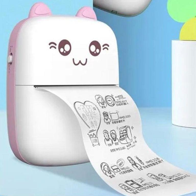 "Smart Inkless Mini Printer - Wireless Bluetooth Thermal Sticker & Label Maker"