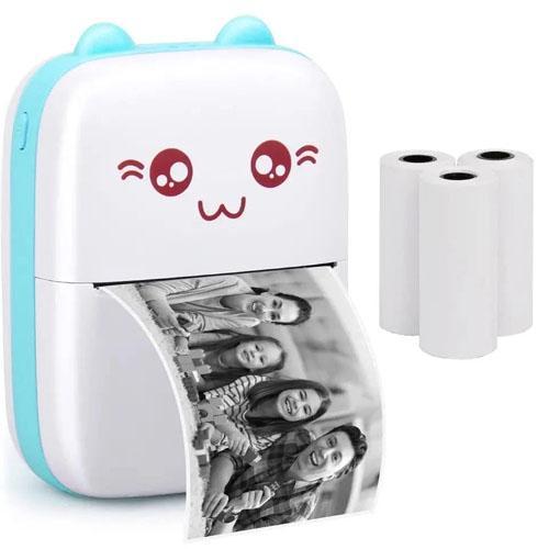 "Smart Inkless Mini Printer - Wireless Bluetooth Thermal Sticker & Label Maker"